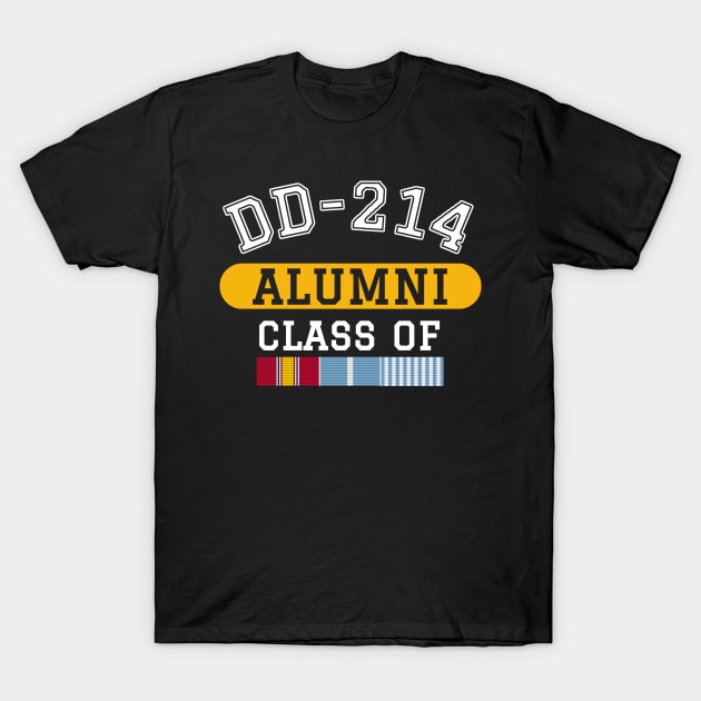 DD-214 Alumni Class of Korean War Veteran Pride T-Shirt by Revinct_Designs